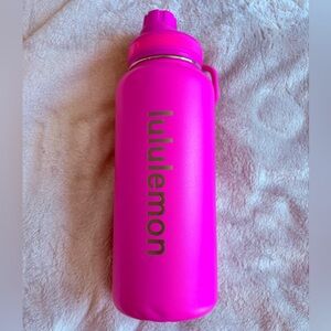 lululemon athletica Bright Pink Insulated Water Bottle